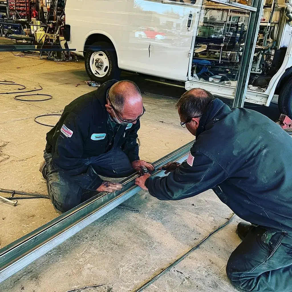 Residential garage door spring repair in Flower Mound, TX
